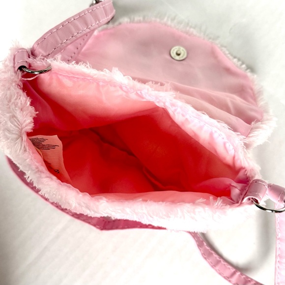 EUC Claire’s crossbody pink kitty bag with glitter detail & adjustable strap - Picture 4 of 6